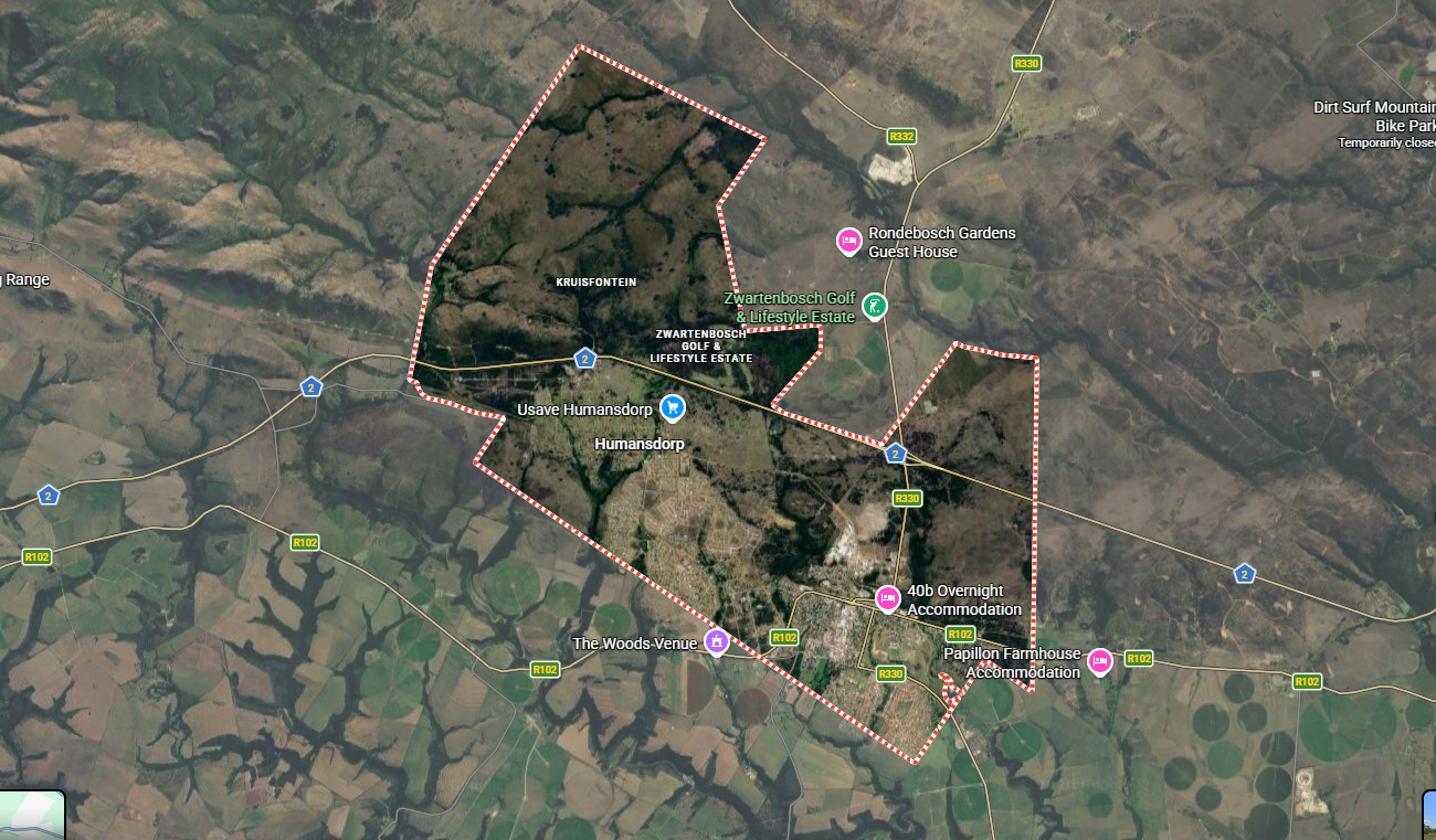 Humansdorp Map