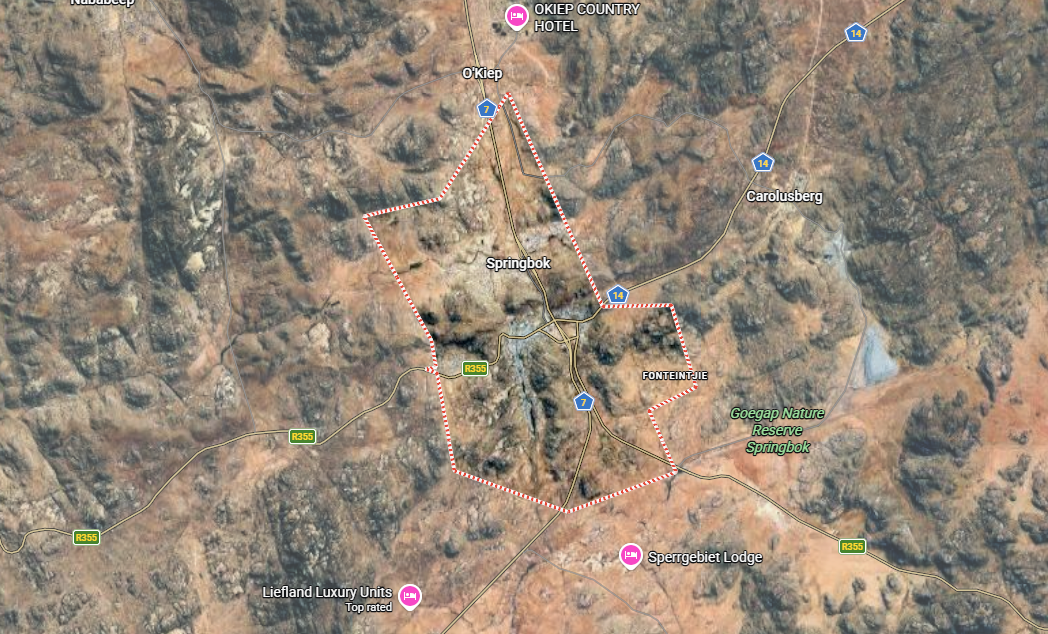 Springbok Map